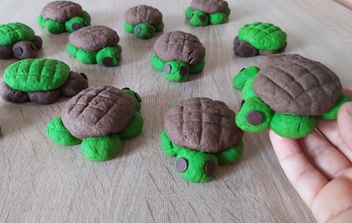 çocuk kurabiyeleri -kaplumbağa kurabiye tarifi