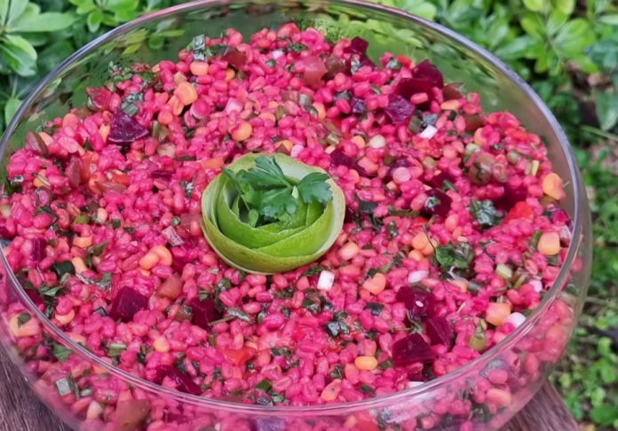 Pancarlı bulgur salatası tarifi